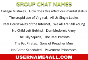 Group Chat Names