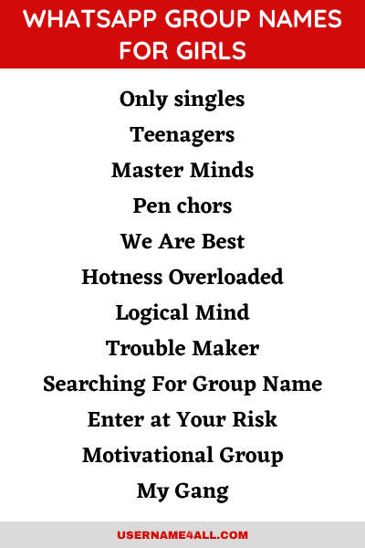 Motivational Names For Whatsapp Group