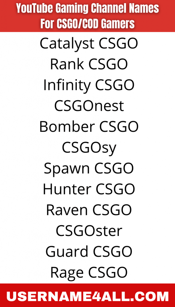 Gaming Channel Name List  Best Gaming Names for Your