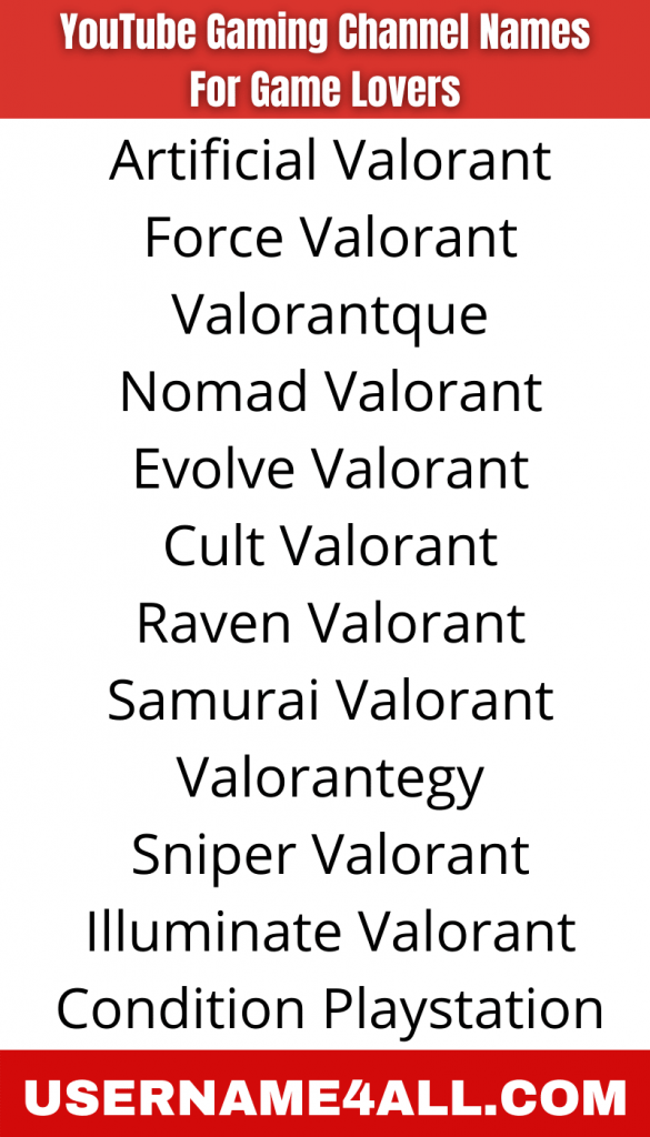 Top 20 Gaming Channel Names For 😍, Gaming Channel Names