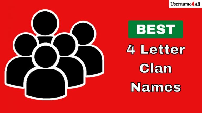 4 Letter Clan Names Ideas