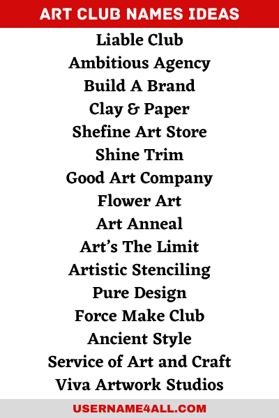 1200 Art Names Creative Art Names For Business 2022 