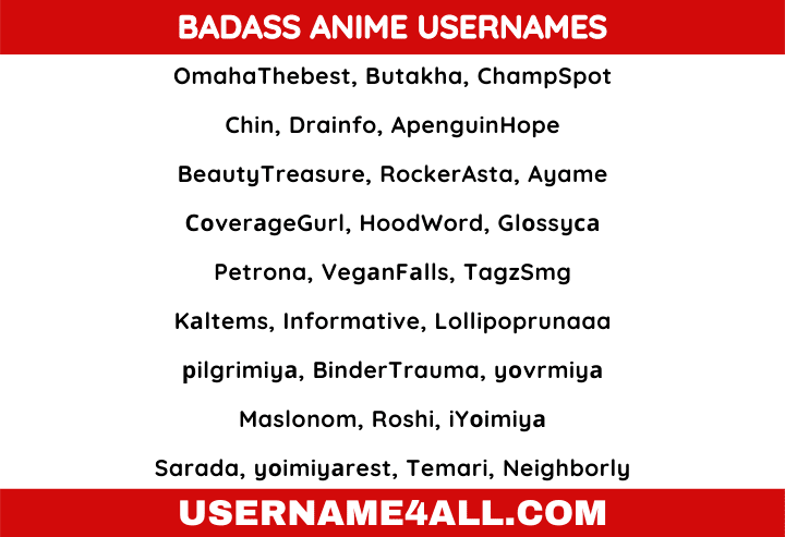 400+ Anime Usernames for TikTok