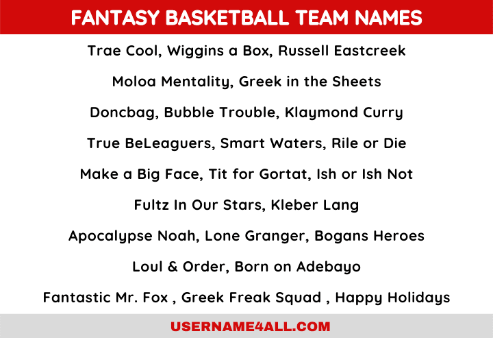 200+ Popular and Clever Basketball Team Names Ideas (2023)