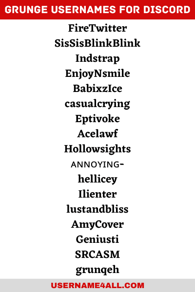 1000 Grunge Usernames For Instagram Tiktok And Roblox