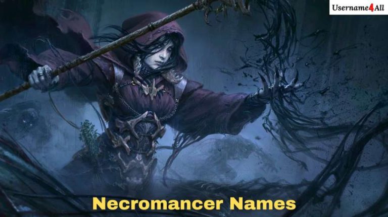 900 Best Cool Famous Funny Necromancer Names Girls Boys   Necromancer Names 768x431 