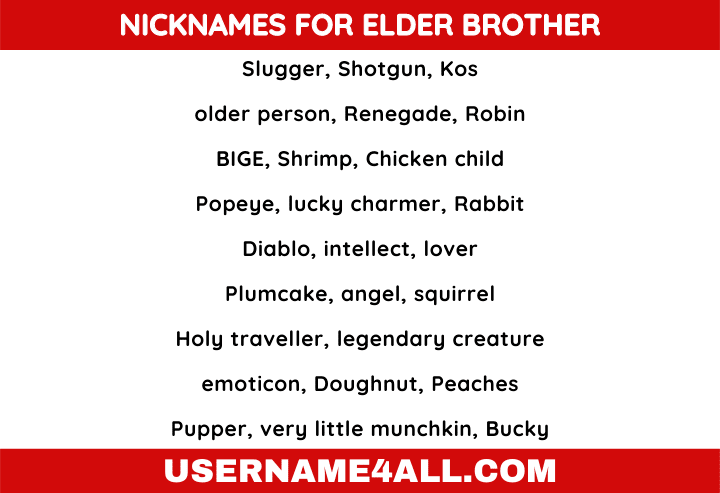 404 Best Stylish Funny Nicknames For Brother To Call Your Bro