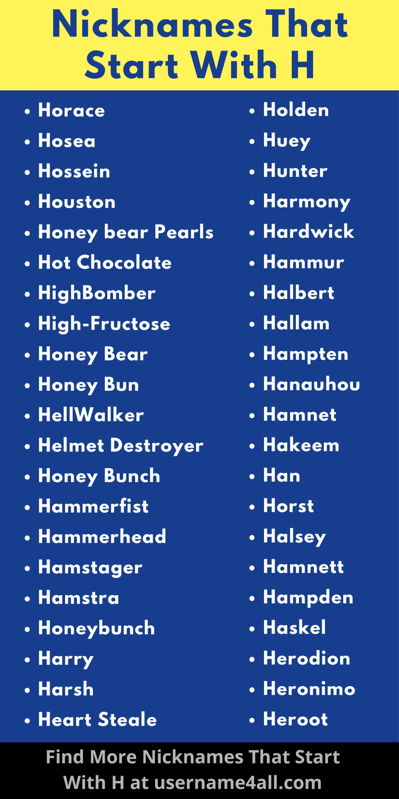 205+ Cool Nicknames That Start With H For Boys and Girls [2022]