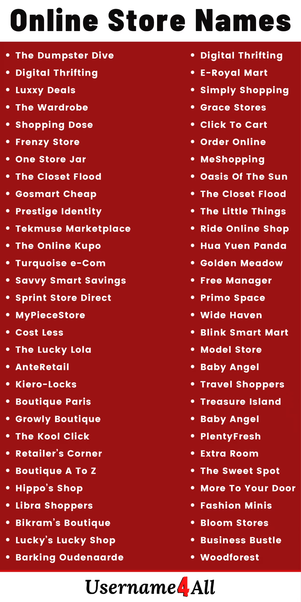 2700+ Best Brand Names For Online Stores And New Businesses
