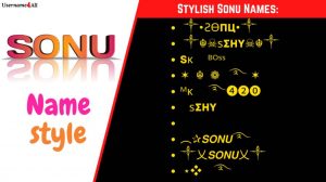 Sonu Name Style